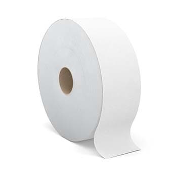 Jumbo Roll Toilet Paper, 2-ply, 1400 ft/roll, White, Case of 6 | Cascades Pro