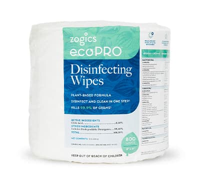 Zogics ecoPRO Biodegradable Disinfecting Wipes